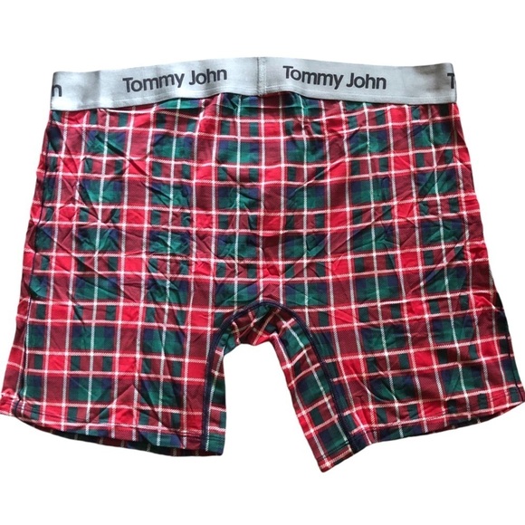 Tommy John Boxer Second Skin Haute Red Fireplace Plaid Size XXL - Picture 3 of 6